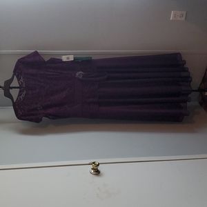 #NWT Eggplant evening party dress. Size 18